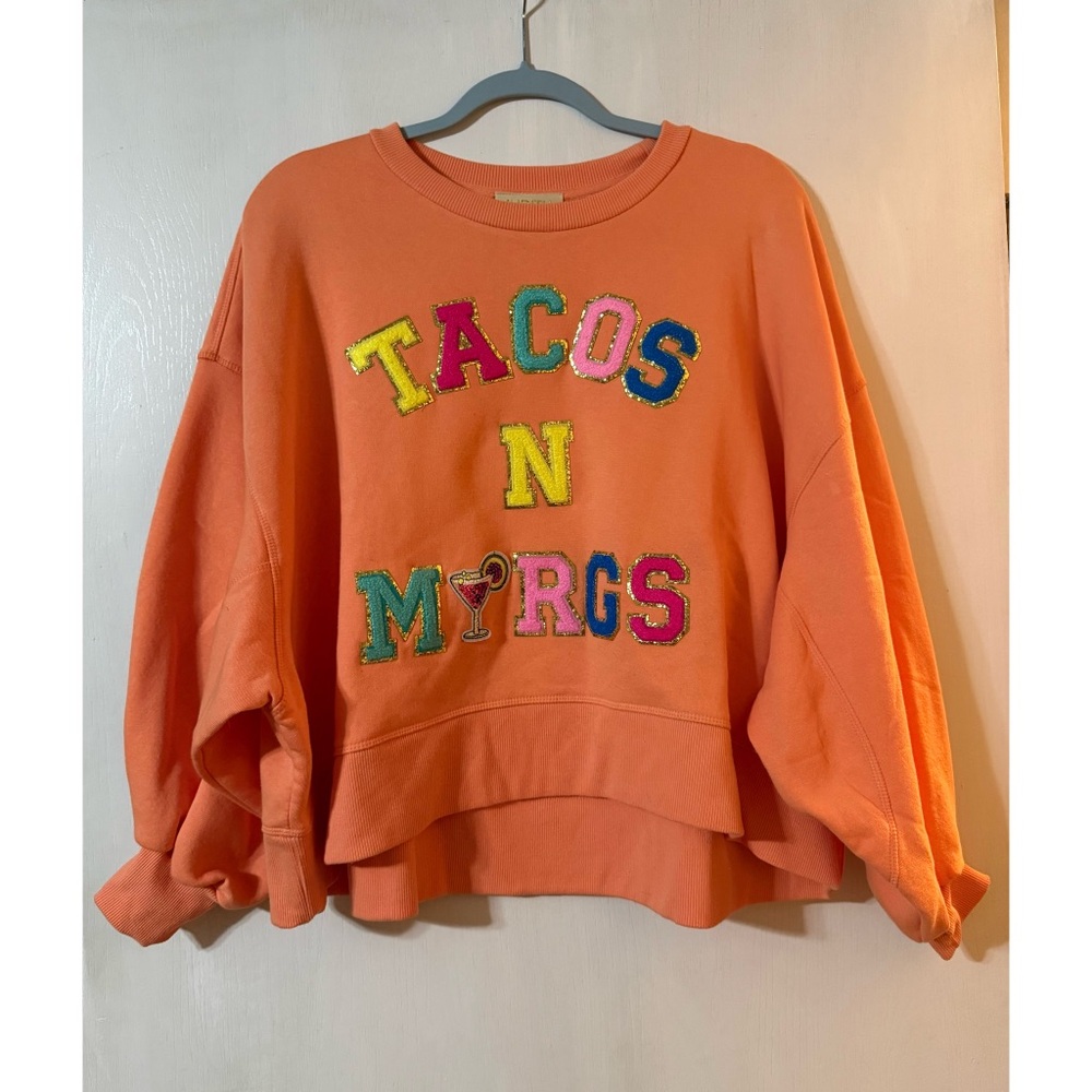 Judith March Orange Tacos N Margs Sweatshirt